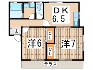 ルーデンス永田の物件間取画像